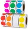 3500 Pcs Colored Dot Stickers, 3/4" Label Sticker Round Color(Etc - 7 Colors, 500 Labels/Roll)